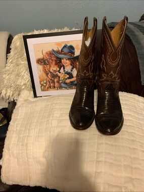 Brown Men's Western Leather Boots - Classic Ranch Style